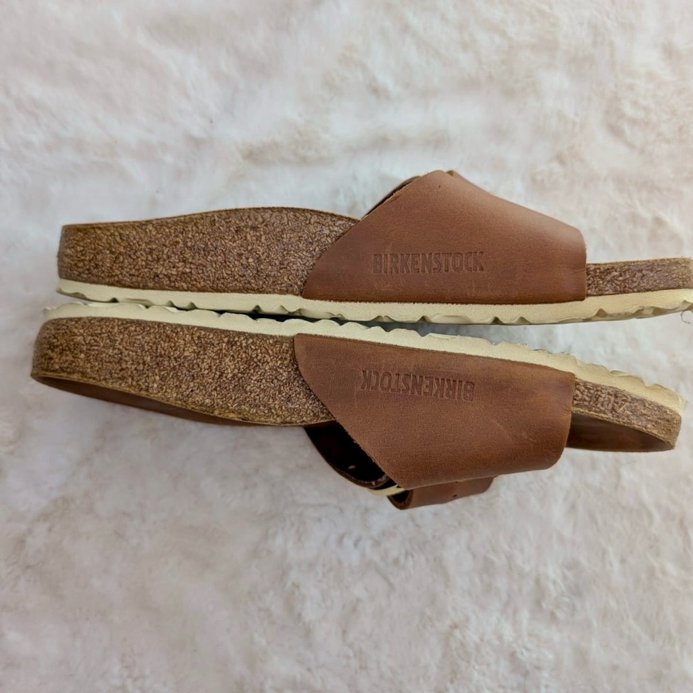 BIRKENSTOCK MADRID BIG BUCKLE SANDALS - OILED LEATHER - Picture 5 of 6